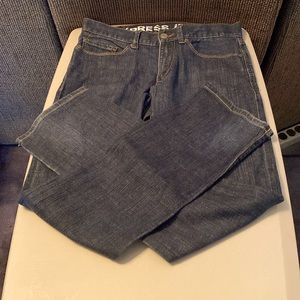 Express Slim fit low rise straight leg Blue jeans. 30W x 32L.